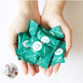 Chrasy Pack of 50 Portable Mini Compressed Towels Tablets Disposable Travel Towels Non-Woven Fabrics Compressed Cloths Wash Cloths for Restaurant, Travel, Camping, Home, Compressed Towel Tablets