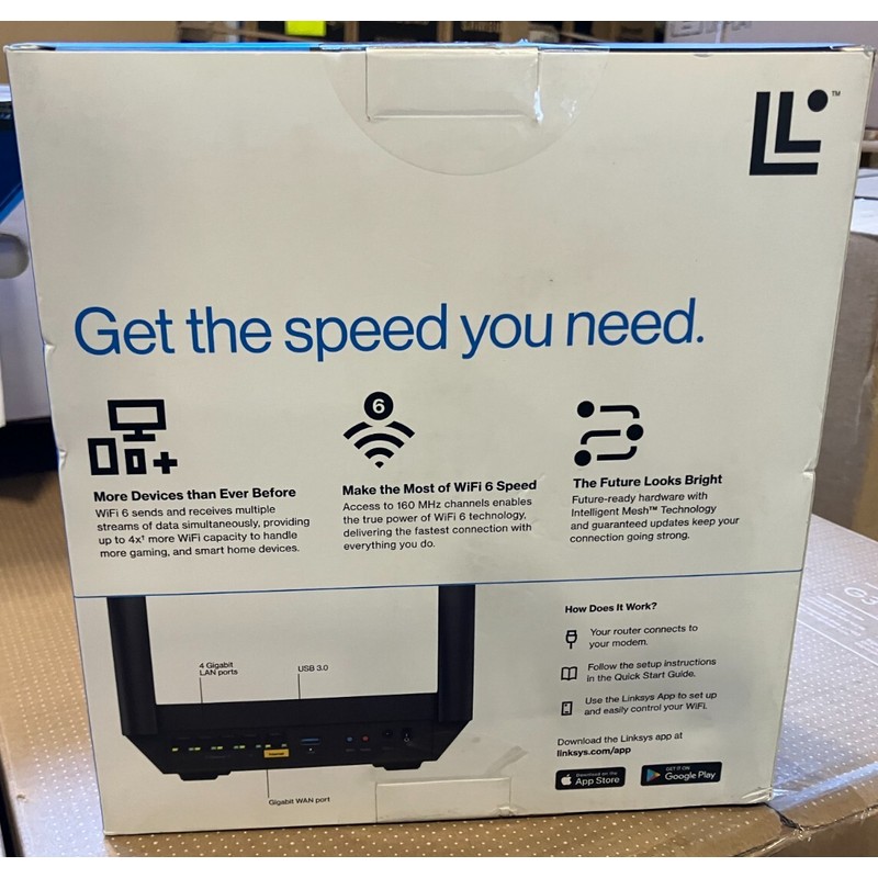 Linksys Hydra Pro 6 Dual-Band Wi-Fi 6 Router Recertified