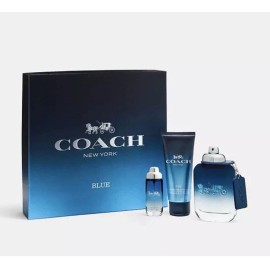Coach Mend Blue Set Fragrances 3 Piece  3.4 Oz Spray/ 3.4 Shower Gel/ .5 Spray