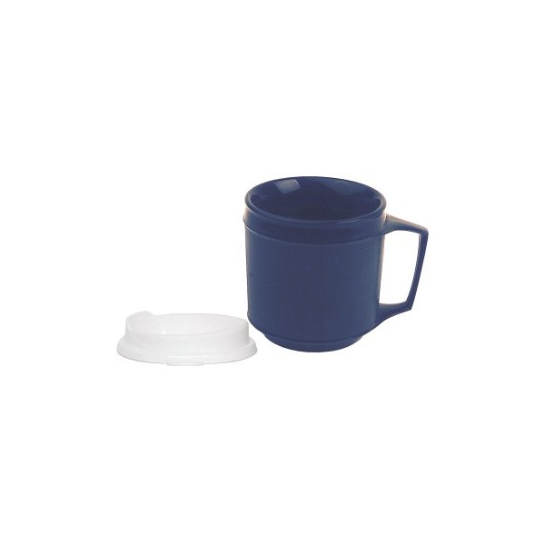 Kinsman Enterprises 16042 Weighted Cup with No Spill Lid, 8 oz, Blue
