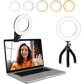 ACMEZING Ring Light, Video Conference Lighting Kit 3200k-6500K Dimmable Led Ring Light Clip on Laptop Monitor for Zoom Meeting/Remote Working/Video Calls/Live Streaming/YouTube Video/Makeup/TikTok