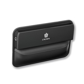 InnoWave Car Side Storage Box, Car Storage Pocket, Compatible CROWN Crown, Side Storage Box Between Driver and Passenger Seat Gap Storage Box, Gap Pocket, Car Accessories, 1 Piece - Black