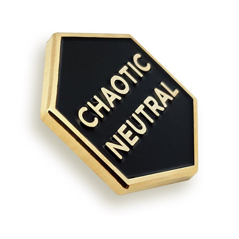 Pinsanity Chaotic Neutral Enamel Lapel Pin