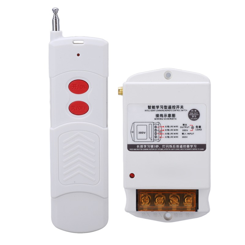 Remote Control Relay Switch Wireless RF Controller AC 380V for