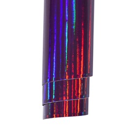 AuMoHall Holographic Laser Purple Car Vinyl Wrap Rainbow Color Change Film with Air Release Technology Self-Adhesive & Reflective Vinyl Wrap for Car Interior Exterior Decoration, 7.87'' x 59.84''