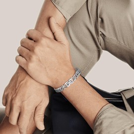 LAXPICOL Dad Bracelet,Stainless Steel Bracelets For Father's Day Gifts,Mens Chain Bracelets Gifts For Dad,Dad Birthday Gifts,Dad Gifts Daddy Gifts For Birthday Fathers Day Christmas-Dad