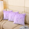 jejeloiu Eiffel Tower Throw Pillow Covers, Glitter Purple Cushion Case