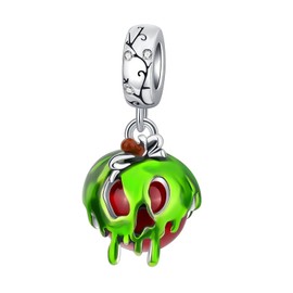 The Poison Apple Charm 925 Sterling Silver Charm Fits Women's Charm Bracelet & N