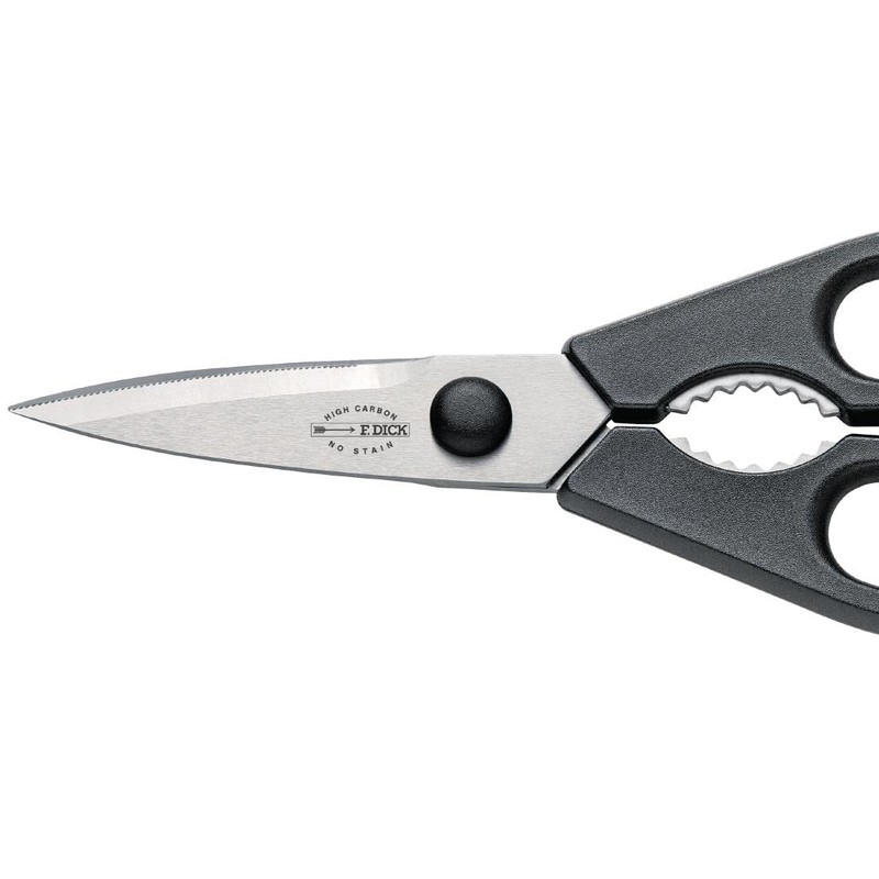 Dick 90084202 Kitchen Scissors, 8", 20 cm, Black