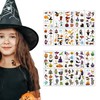 Halloween Tattoo Sticker 10-Sheet Pack Witch Tattoo Character Type B 10 Sheets 2ea