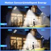 2 Pack Solar Street Lights Outdoor Waterproof, 6500K 20000LM Wide