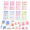 SAFIGLE 8sheets Nail Stickers for Boys and Girls Fake Nails