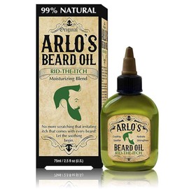 Arlo's 99% Natural Original Beard Oil, Rid-the-itch Moisturizing Blend, 2.5 Fluid Ounce