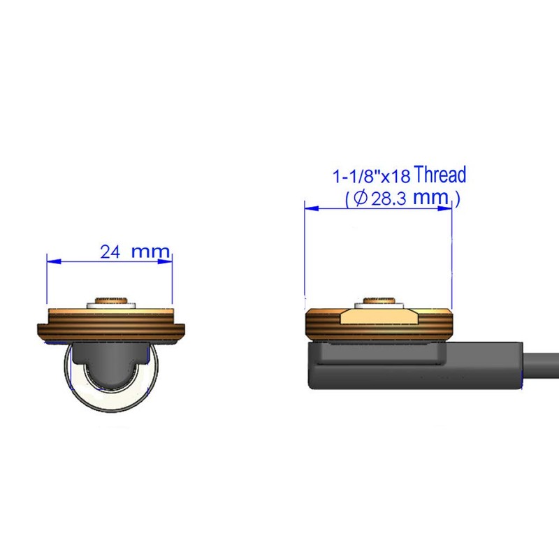 Solid Brass NMO Antenna Mount with UHF Male PL259 Connector