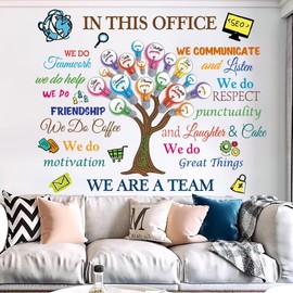 Office Wall Decor Inspirational Wall Decals Wall Quotes Stickers Peel and Stick Motivational Wall Stickers Removable Positive Wall Decor Sticker for Office Bedroom Living Room DIY Art.