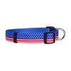 (Medium, Flag II) - Native Pup American Flag Dog Collar