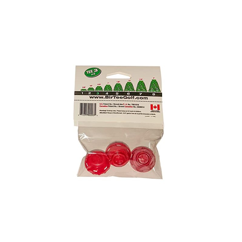 BirTee Pro Golf Tees - Size #3 (3/4") Individual Size