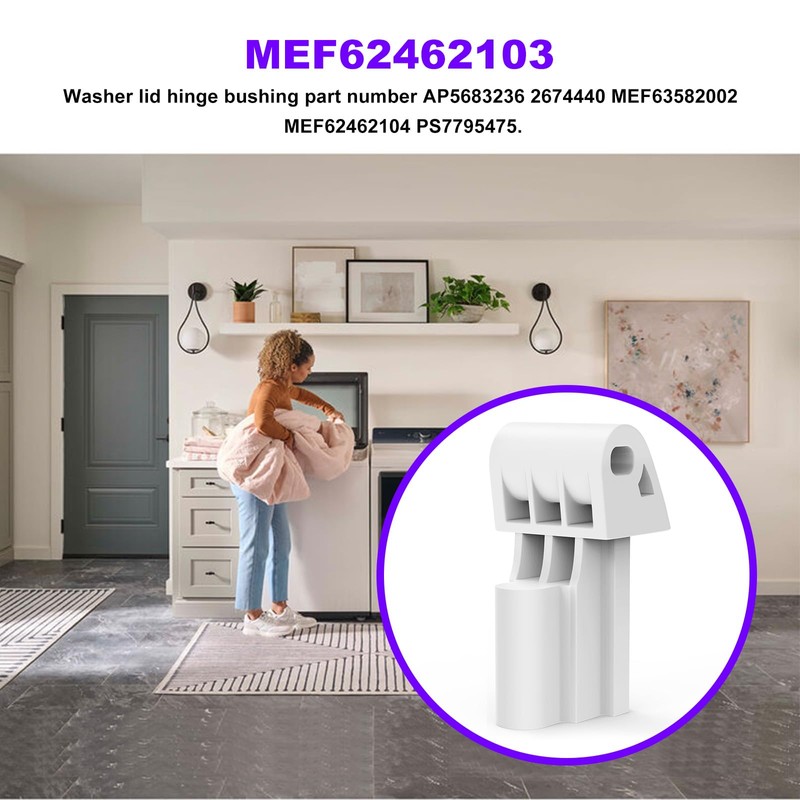 MEF62462103 Washer Lid Hinge Replacement LG Washing Machine Hinge MEF63582002