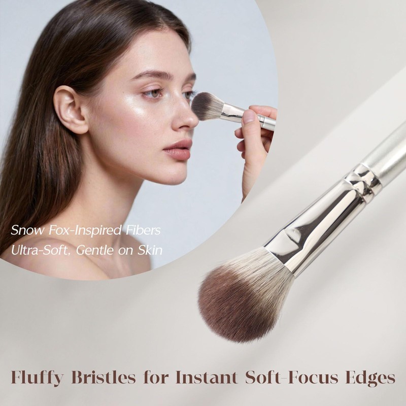 GUOXIAONIU Blush Brush for Cheeks, Blending Brush, Contour Bronzer Brush,