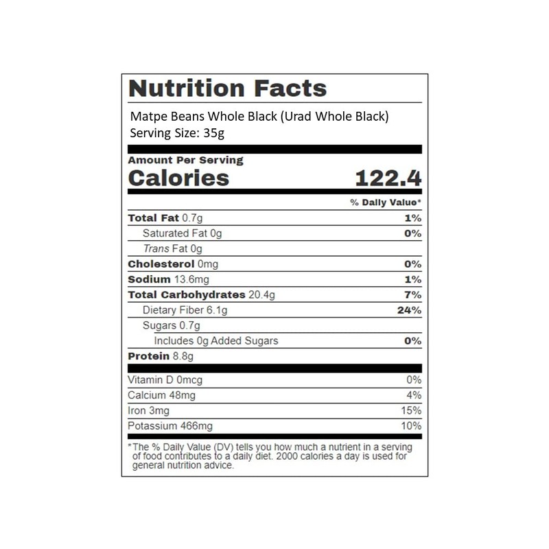 Aiva Urad Whole Black (Matpe Beans) 4 LB