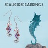 Seahorse Earrings Sterling Silver Seahorse Dangle Earrings Sea Animal Jewellery