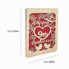 VANSUN Handmade Wooden 9th Wedding Anniversary Card for Husband or