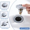 Universal 2-in-1 Bathroom Sink Stopper - Chrome Pop Up Sink