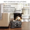 Bone Dry Pet Storage Collection Collapsible Bin, Black, Small Rectangle