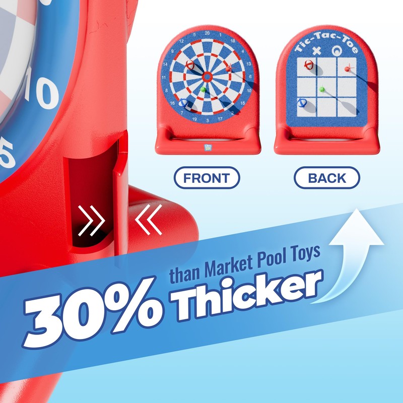 Funscape Kids Inflatable Dartboard Pool Toy, Fun Swimming Pool Toss
