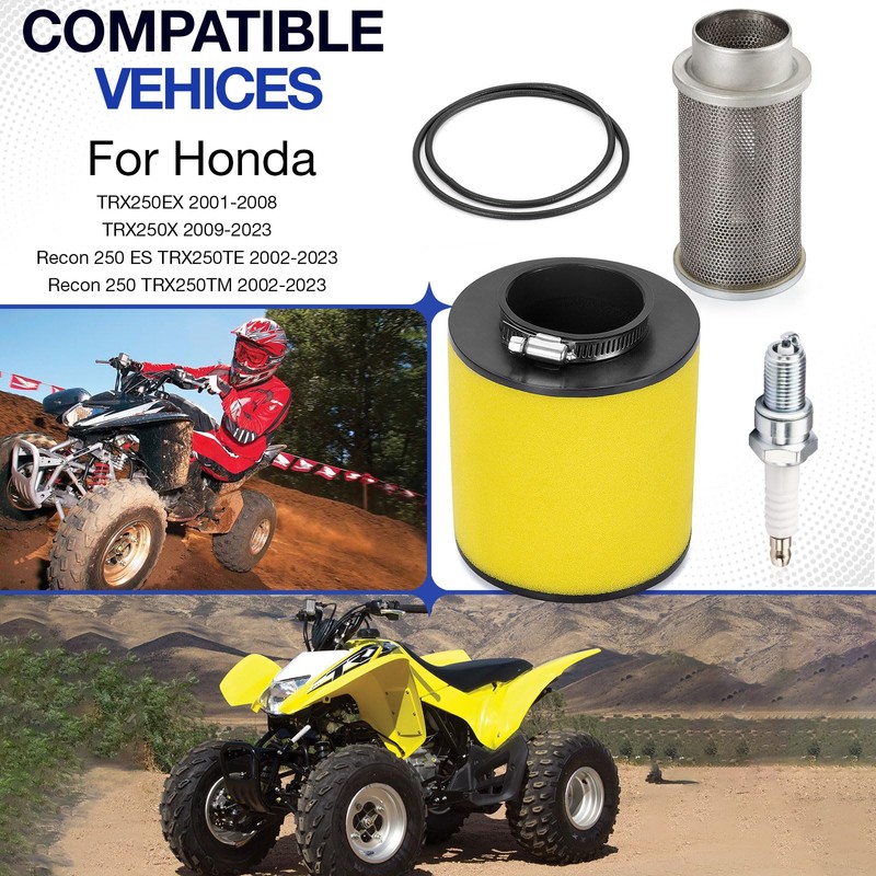 Air Filter Cleaner Body Guide Seal Spark Plug for Honda