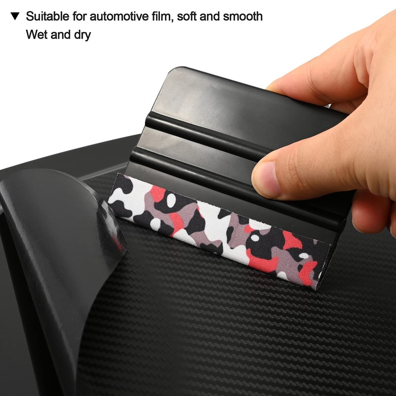 Gomake Vinyl Squeegee Buffer Pre-Cut Squeegee Felt for Window Tint