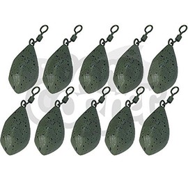 10 x Carp Fishing Tri Bomb Style Weights 1.5oz 2oz 2.5oz 3oz 3.5oz (1.25oz)
