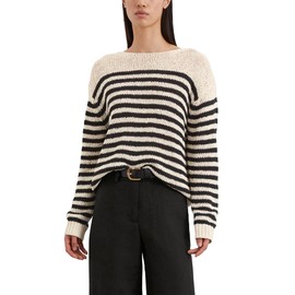 Marc O'Polo Long Sleeve Boat Neck Jumper, multicoloured, XS