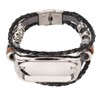 Leather Strap for Xiaomi 7 NFC Bracelet Metal Buckle Ethnic
