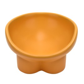 Ceramic Raised Cat Bowl,Elevated Tilted Anti Vomit Cat Bowls for Indoor Cats Whisker Friendly Pet Feeder for Food and Water,Cute Tilted Dish for Flat Faced Cats,Puppies