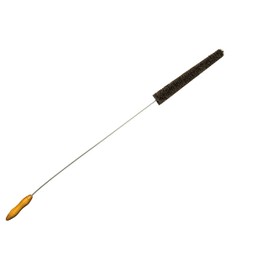 Neustanlo Professional Radiator Brush 2.0 Extra Soft Goat Hair Brown Bristles Plastic Coated Stainless Steel Wire 120 cm Long