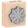 Art Stamps 8 Pointed Star Stamp, Black, Small