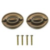 HJGarden 2PCS Antique Cabinet Handle, Retro Distressed Drawer Pull, Drop