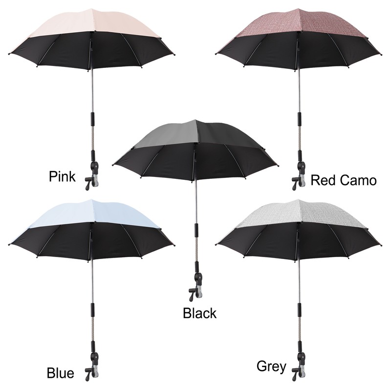 Stroller Sunshade Umbrella Waterproof Lightweight Foldable 8 Bone Stroller Parasol
