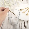 BOXOB 6pcs Tiny Gold Stainless Steel Spoons, 3 x 0.6