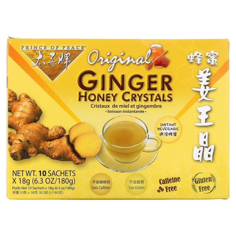 Prince Of Peace Instant Ginger Honey Crystals 10 Bag Special
