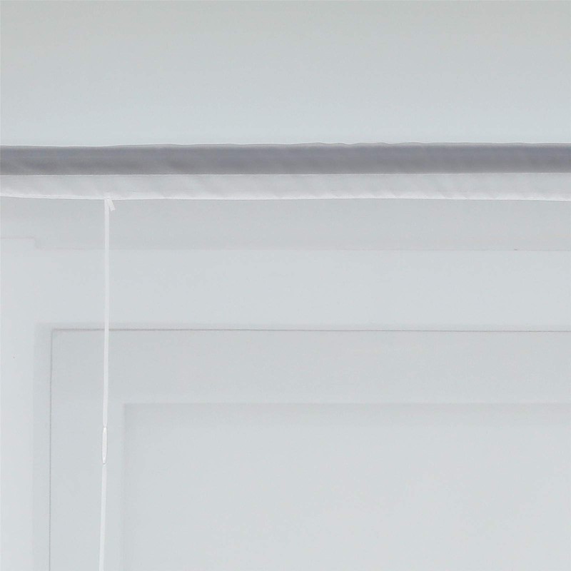 ESLIR Roman Blind, Kitchen Roman Curtain with Drawstring, White Voile