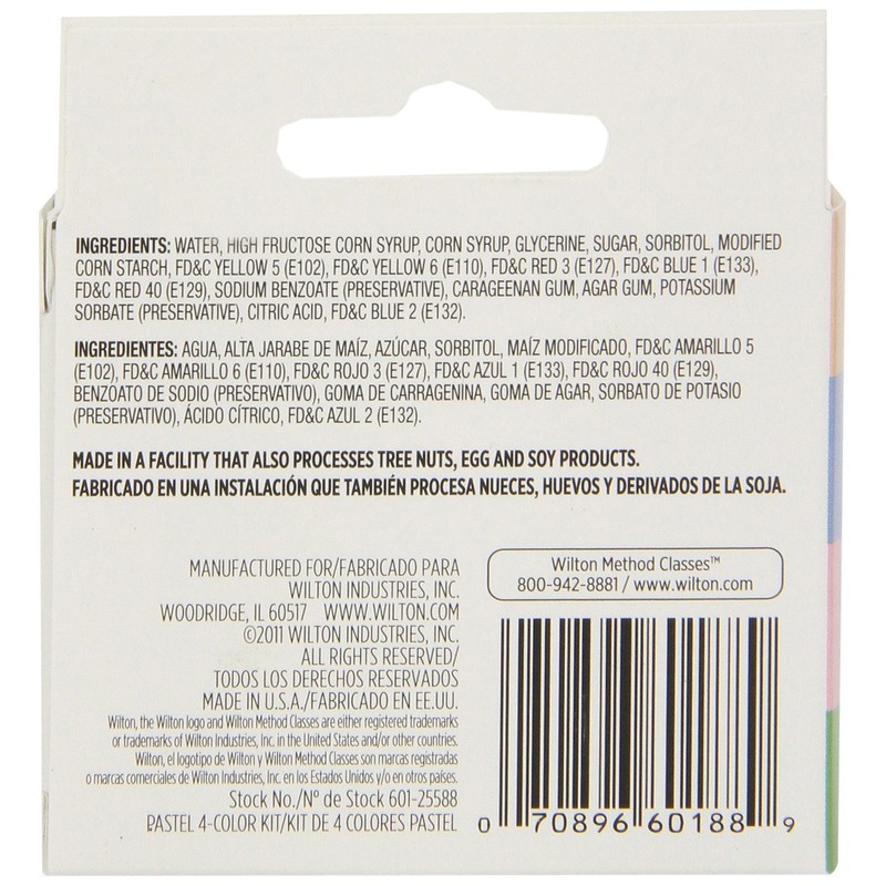 Wilton Pastel 4-Piece Icing Color Set