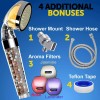 PureAction Vitamin C Shower Head Filter w/Hose & Replacement Filters,