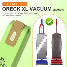PIGUOAT 12 Packs Type CC Upright Vacuum Bags Fit for All for Oreck XL Upright Vacuum Cleaner, for Oreck XL Bags Part # CCPK8, CCPK8OH, CCPK8DW, AK1CC6A