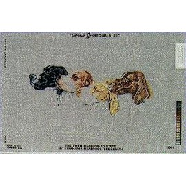 Pegasus Originals 4 Seasons Pointers Needlepoint Canvas