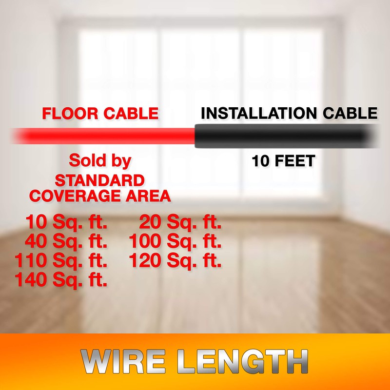 Dr Infrared Heater Electric Radiant Floor Heating Cable Kit with