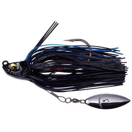 Megabass Uoze Swimmer Swim Jig Underspin - Black Blue, 1/2 oz