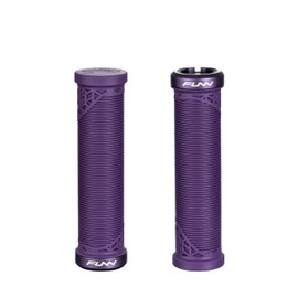 Funn Hilt JR Mountain Bike Handlebar Grips With Single Lock On Clamp, Bicycle Handlebar Locking Grips with 19 mm Inner Diameter, Short Bicycle Grips For Youth, Girls and Boys (Purple)