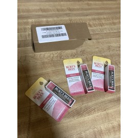 Burt's Bees 3 Pack Burt's Bees HIBISCUS Tinted Lip Balm 100% Natural New